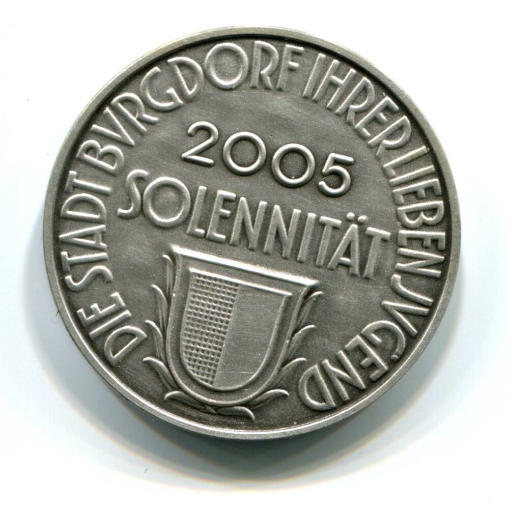 2005 Switzerland Stadt Burgdorf Solennitat Medal (b652-7)